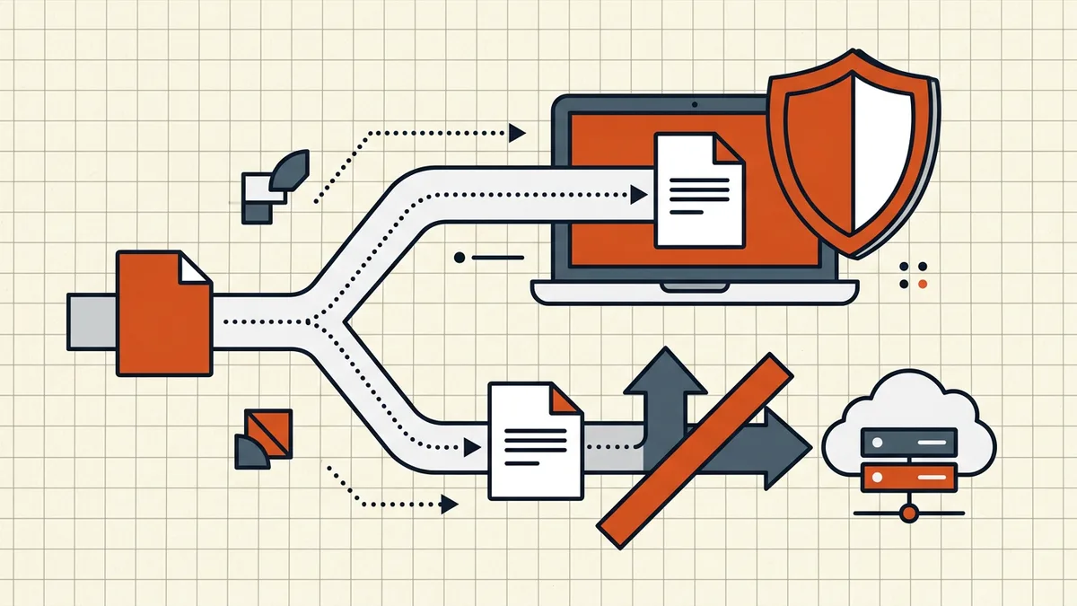 On-device OCR versus server OCR: where document content travels
