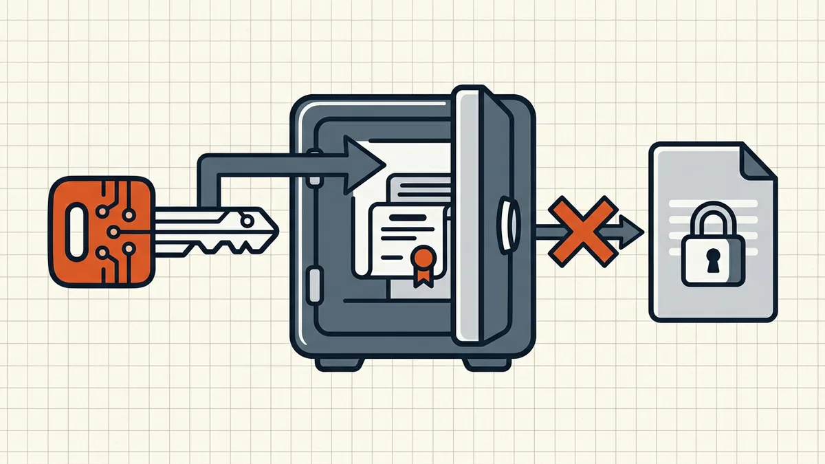 PKCS#12 container refusing import while document password prompt is separate