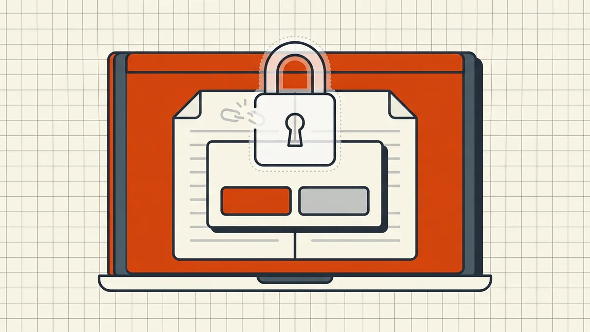 Ghost padlock appearing on a PDF after a save operation