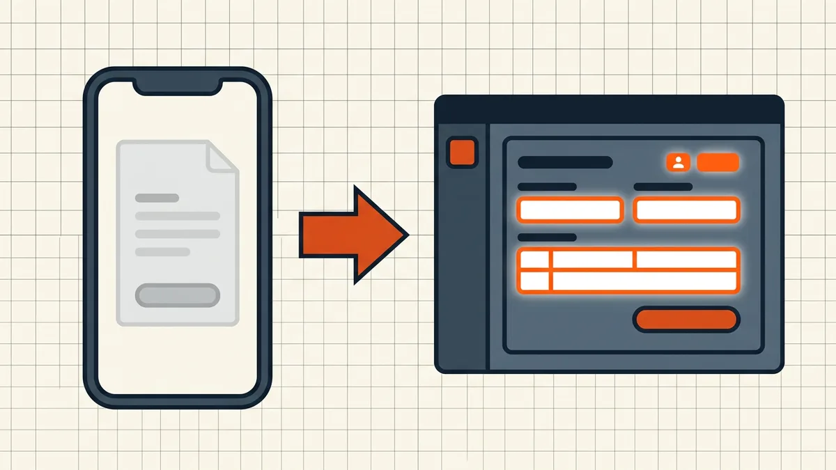 Download arrow into a form-capable reader