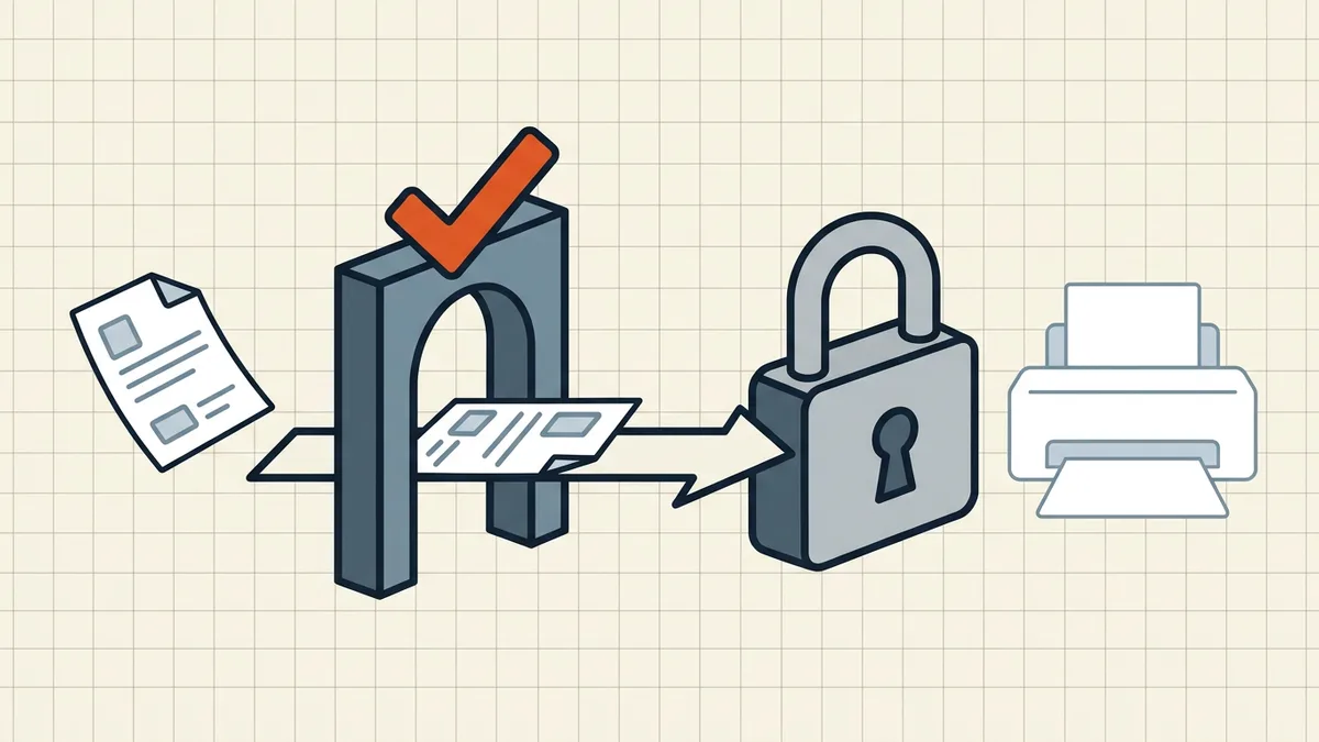 Diagnostic path from greyed print button through permission and app gates