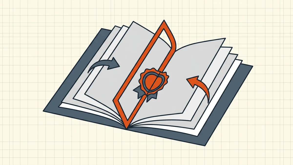 Pages reshuffled into signature order then folded into a booklet