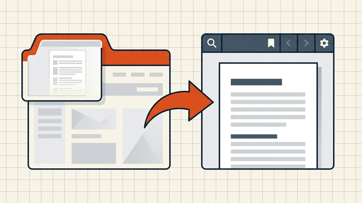 File routing from browser tab to desktop reader
